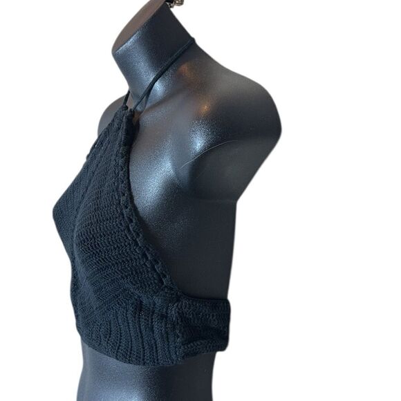 Intimately free people small halter crop bandana crochet festival concert top - Picture 2 of 4